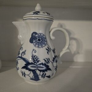 BLUE DANUBE and White Floral Teapot